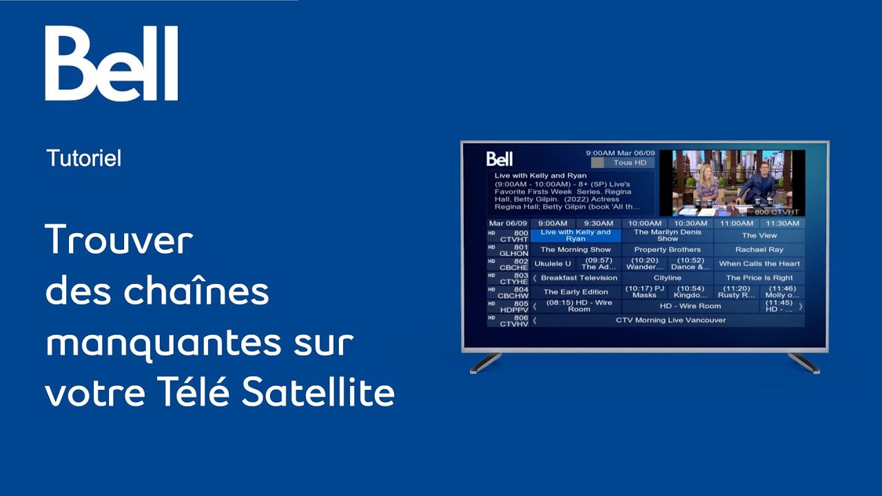 Comment trouver les chaînes manquantes sur votre service Télé Satellite