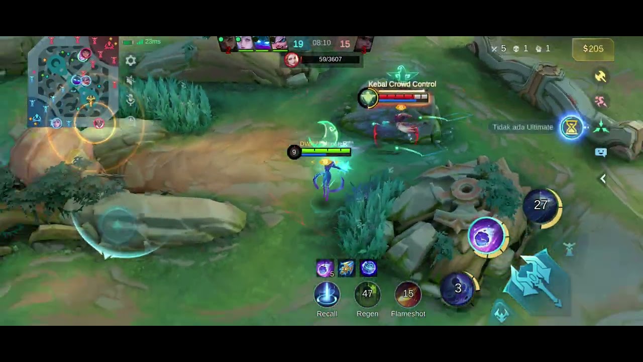 Novaria mid lane gendong team menang MVP mobile legend MLBB