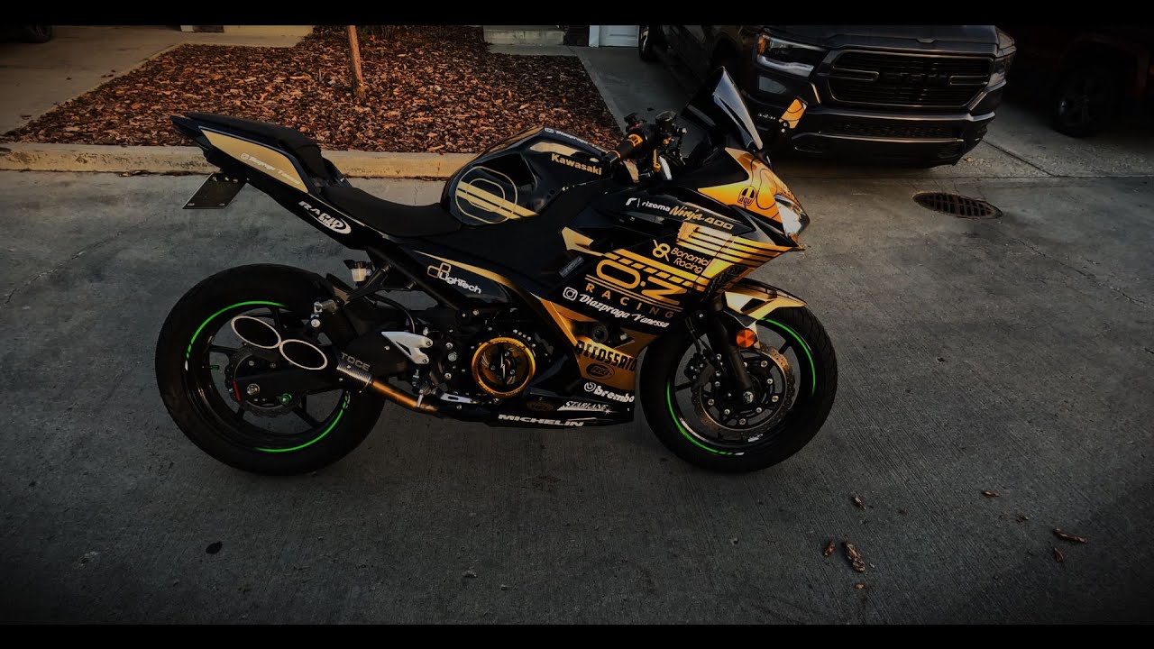 Ninja 400 gets new fairings and a clear clutch
