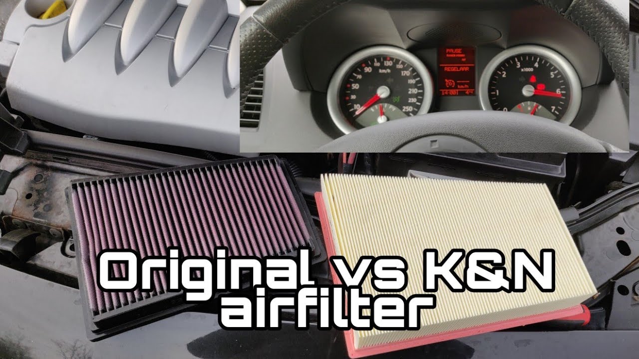 Renault M&eacute;gane 2 - Original VS SPORT K&N Air filter 