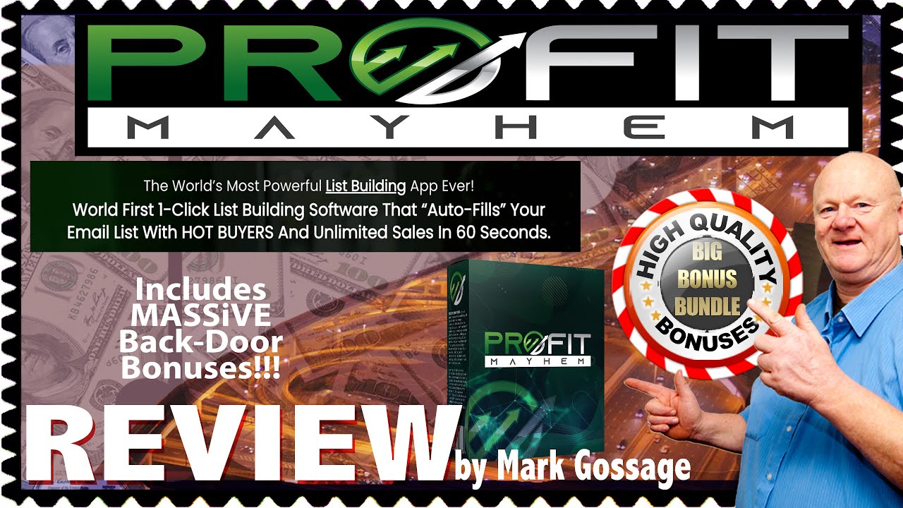 Profit Mayhem Bonuses & OTO Upsell Prices MASSIVE DEAL