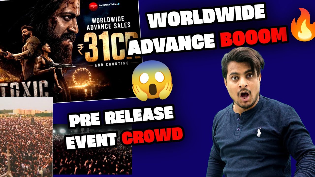 Toxic Movie Day 1 Shocking Worldwide Advance Report | Toxic Hyderabad Pre Release Event Blast #toxic