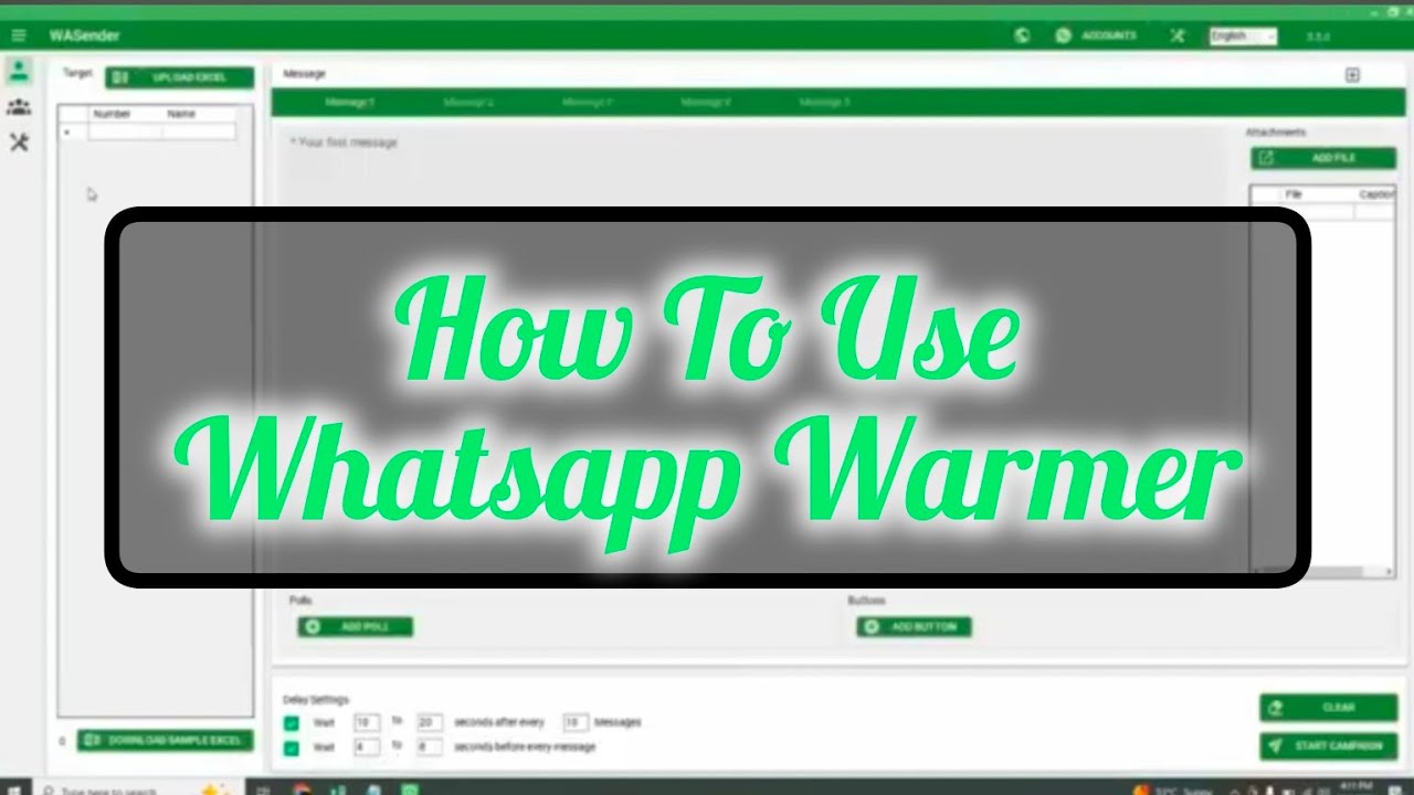 How To Use Whatsapp Warmer , Complete Procedure , WA Sender , Auto Message Sender