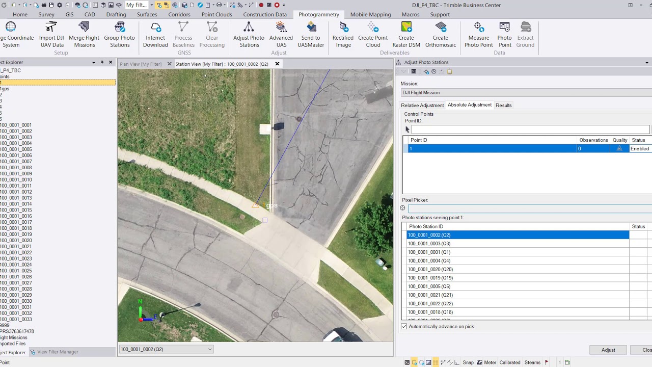DJI Phantom 4 RTK - TBC Processing with Ground Control Points