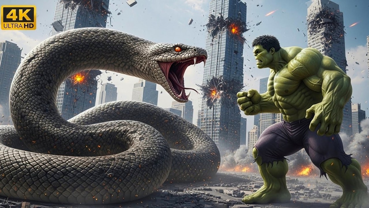 🚨 GIANT HULK vs TITANOBOA 🐍 | City-Shaking Final Battle
