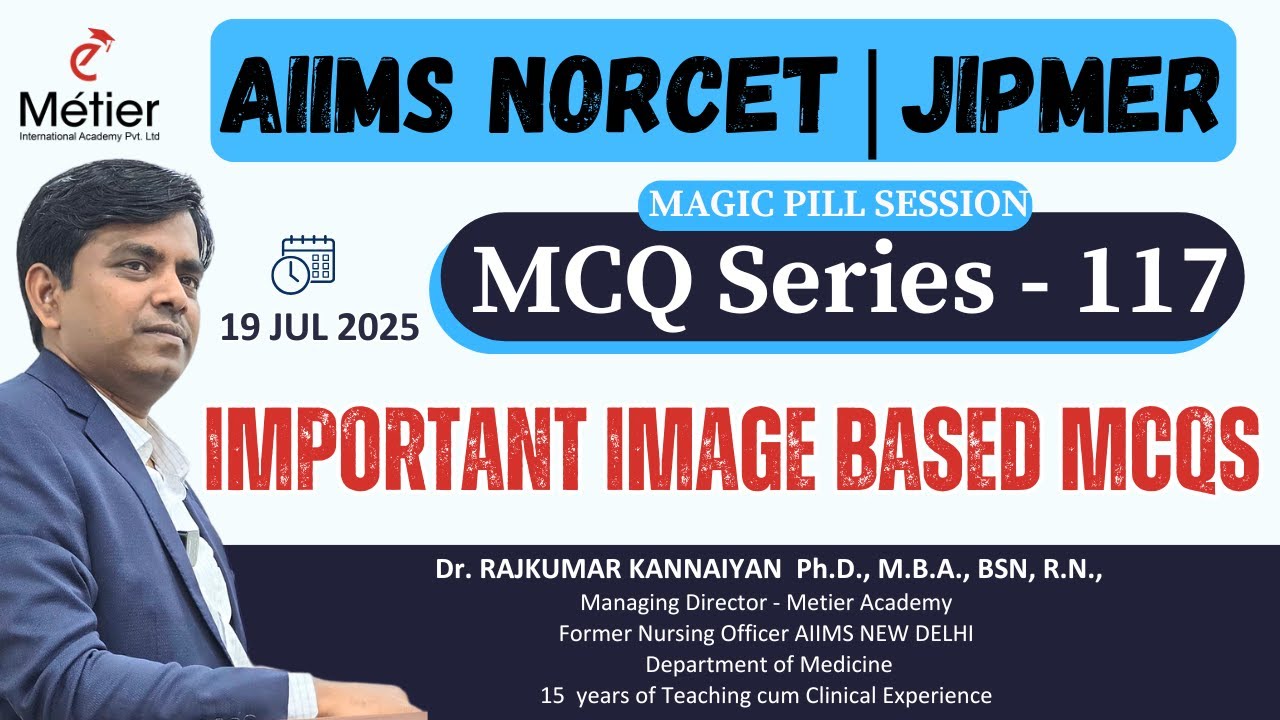 Important Image Bases MCQs l Magic Pills 117 | NORCET- 9 & JIPMER | MIA | Dr Rajkumar Sir Team
