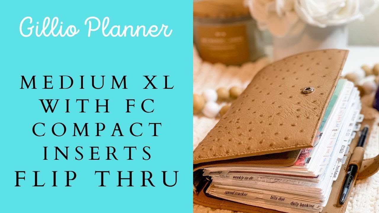 July Planner Flip Through- Gillio XL Macchiato Ostrich with Franklin Covey Compact Inserts