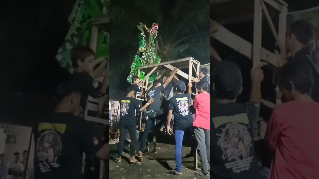 JJ Barongan devil ijo#baromgan devil ijo salto di atas papan#shorts