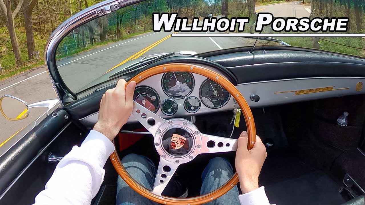 1958 Porsche 356A Willhoit Speedster POV Drive - Incredible Sound (Binaural Audio)