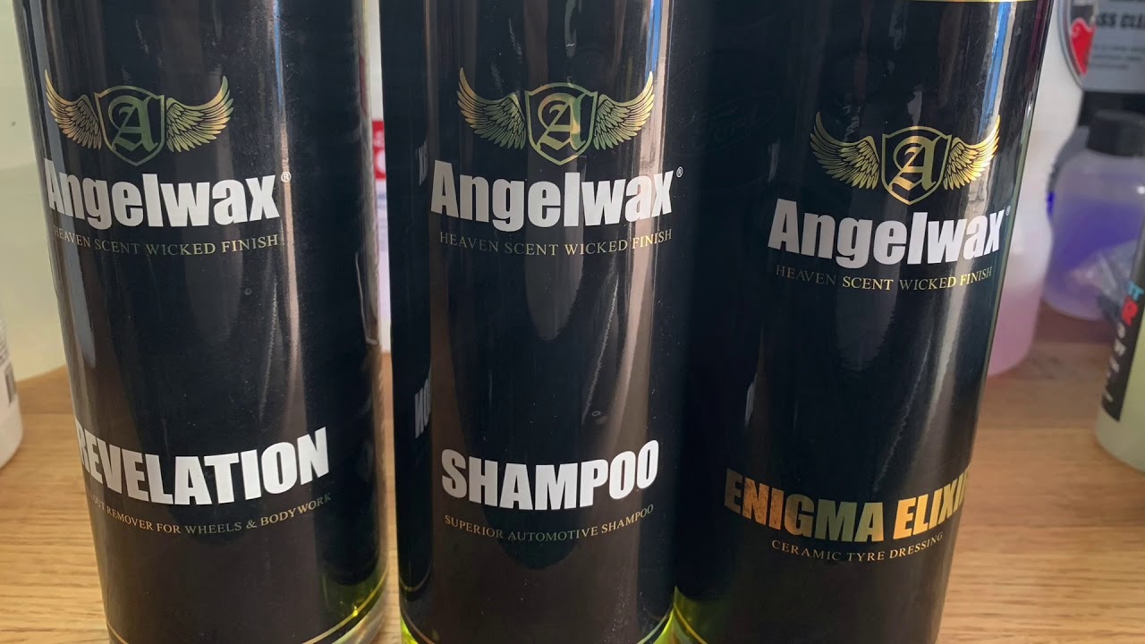 Angelwax Revelation, Shampoo, and Enigma Elixir