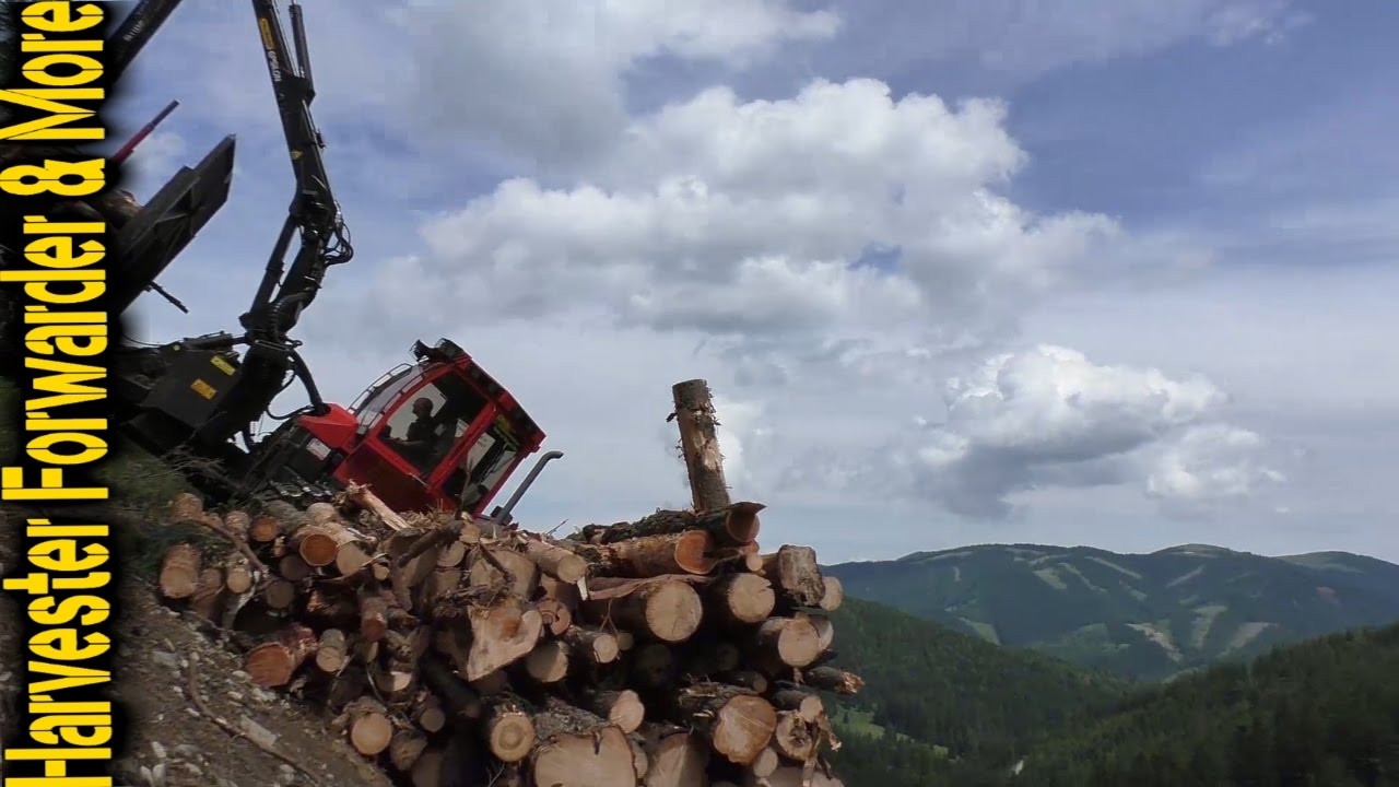 HSM 208F Steep Slope Forwarder | Alpine Stacking
