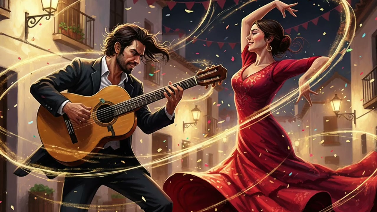 Flamenco Rumba Guitar 💃 Energetic Spanish Dance Music