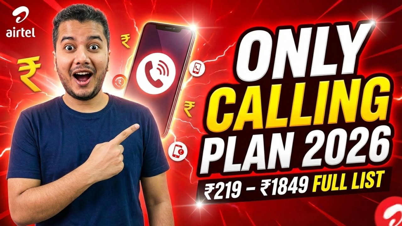 Airtel Only Calling Plans 2026 🔥 | Best Airtel Calling Recharge Plans | Airtel Recharge Plan