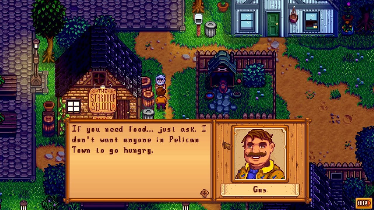 Stardew Valley Expanded - Year 1 - Spring, Day 16 - Gus is a Sweet Heart