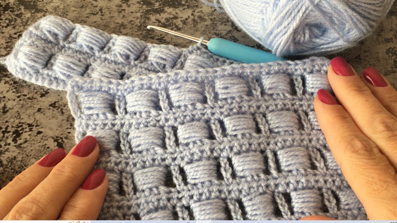 PERFEITO! PONTO DE CROCHÊ MUITO FÁCIL PARA MANTA DE BEBÊ