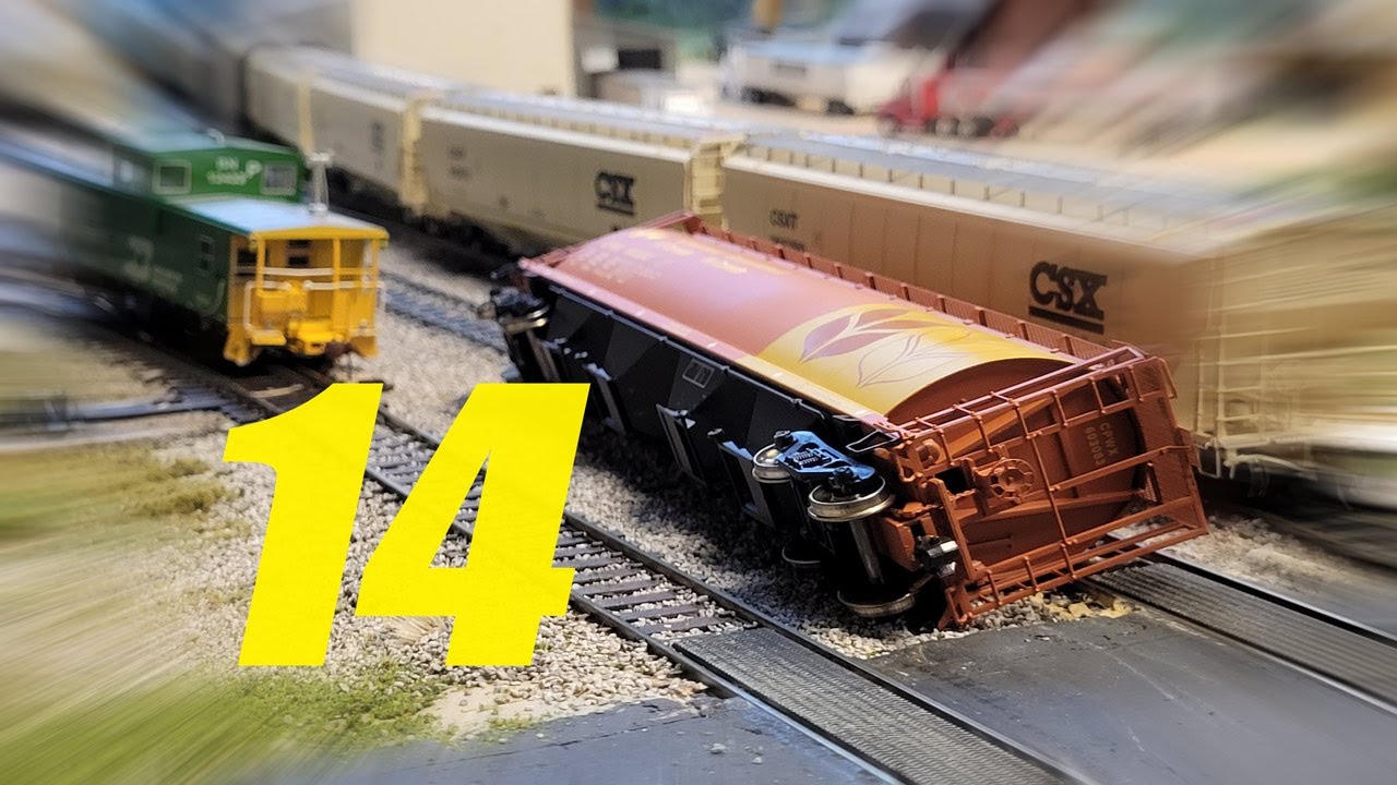 HO Scale Derailment and Fails 14!