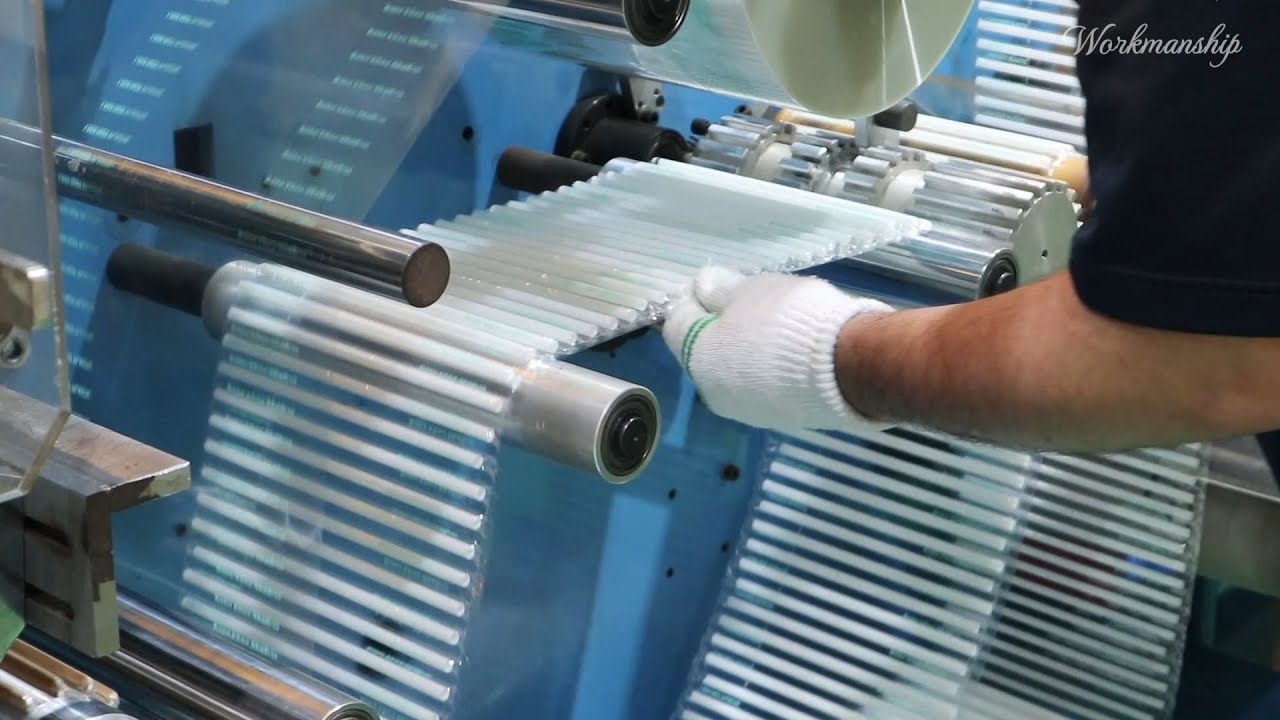 Process of Making Biodegradable Straws from Corn. Korean Factory