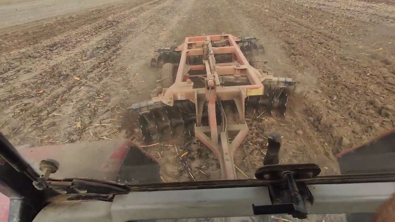 Tanjiranje kukuruzista 2023, Case IH Maxxum 5150 i Besson XNRD tanjiraca