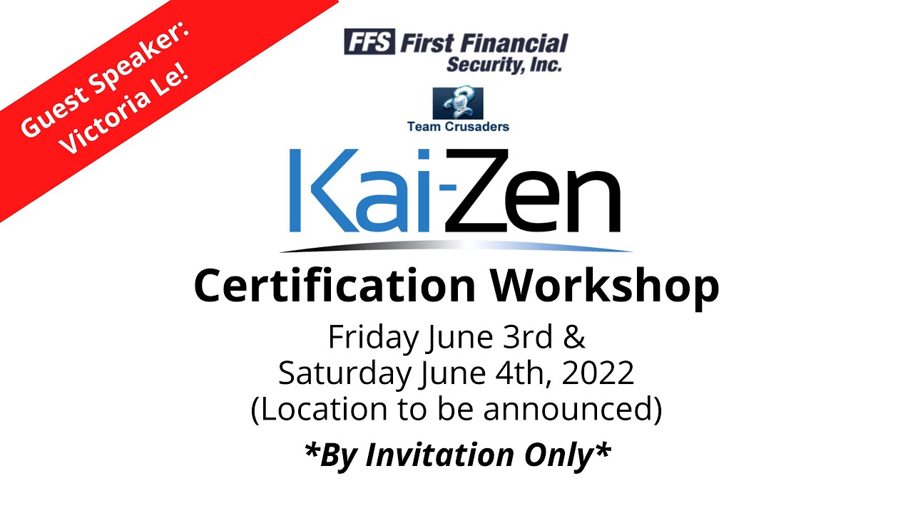 FFS Webinar: Kaizen Workshop invitation