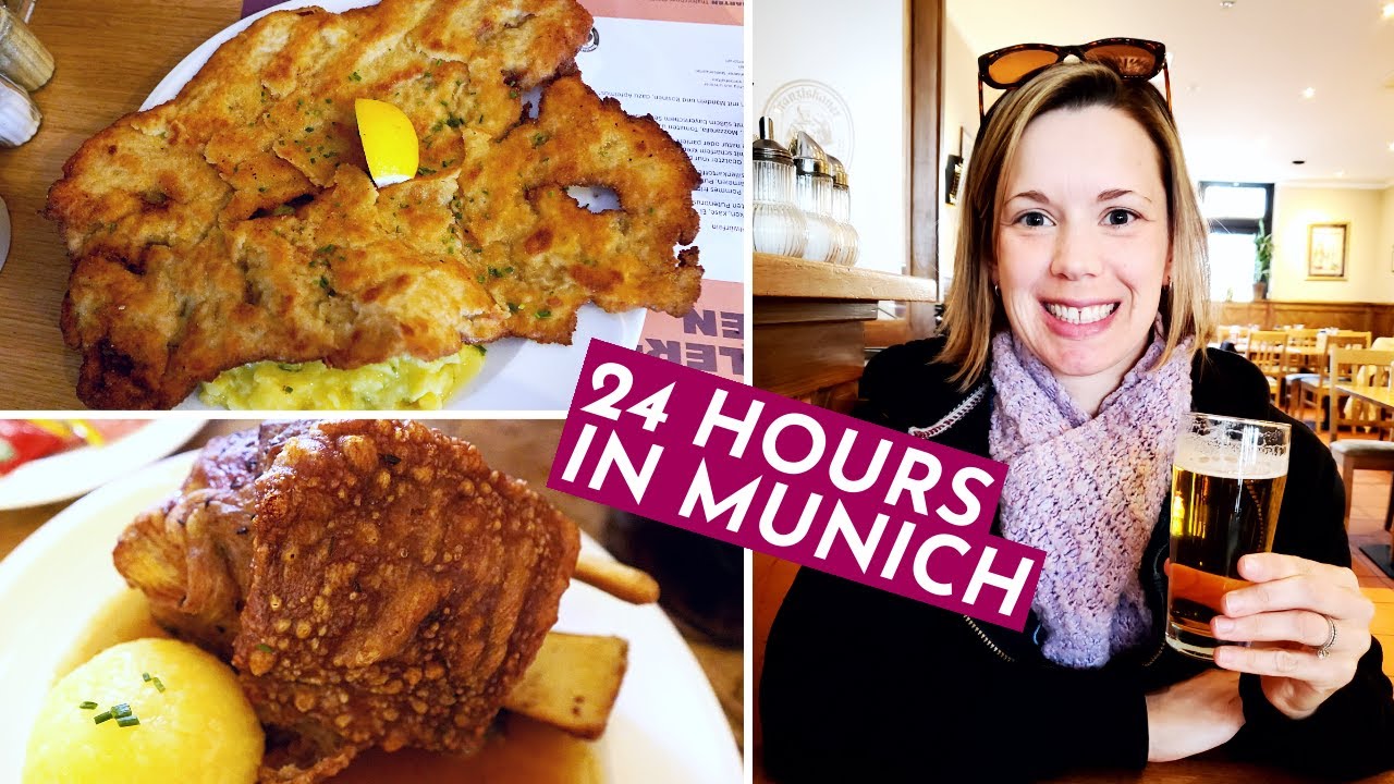 24 Hours in Munich, Germany - Larger Than Life Bavarian Food: Roasted Pork Knuckle and Schnitzel
