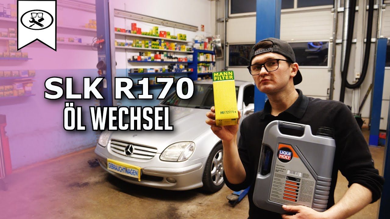 Mercedes R170 120 KW 2.0 Benzin Ölwechseln | Mercedes R170 oil change | VitjaWolf | Tutorial | HD