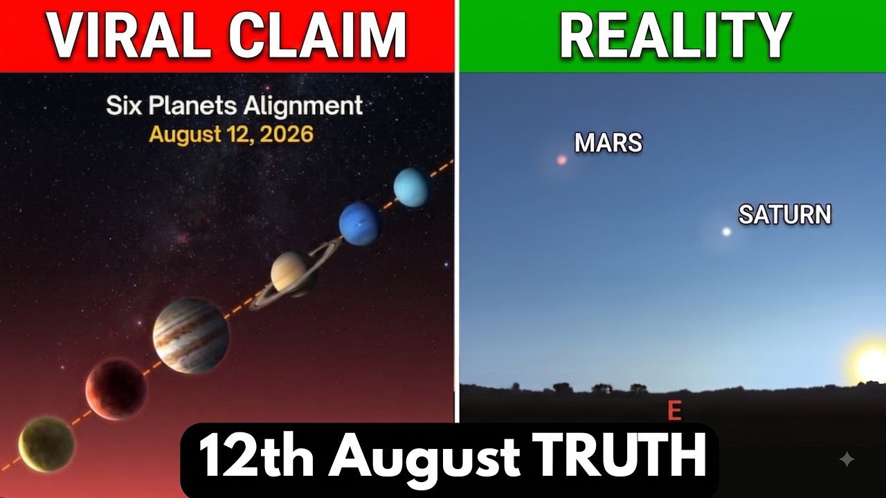 August 12 Planetary Parade is NOT What You Think... Reality of Rare 6 Planet Alignment 12-13 August