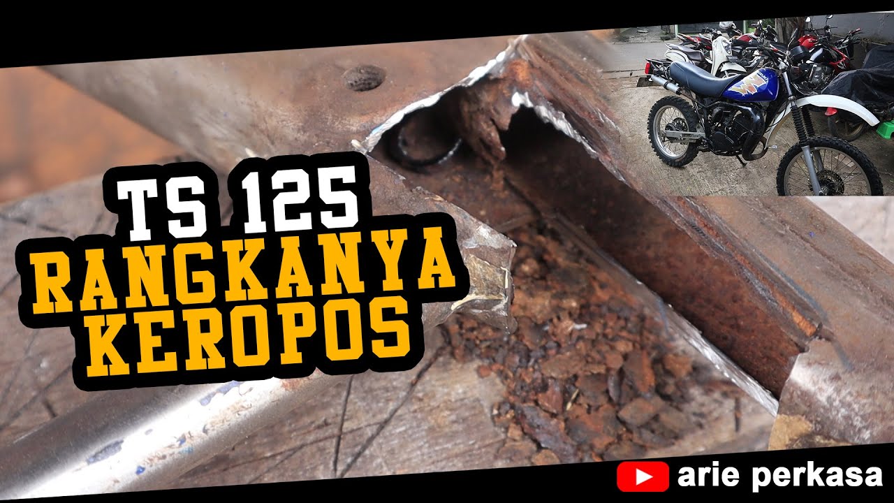 TS125 perbaikan rangka Keropos - Part 4