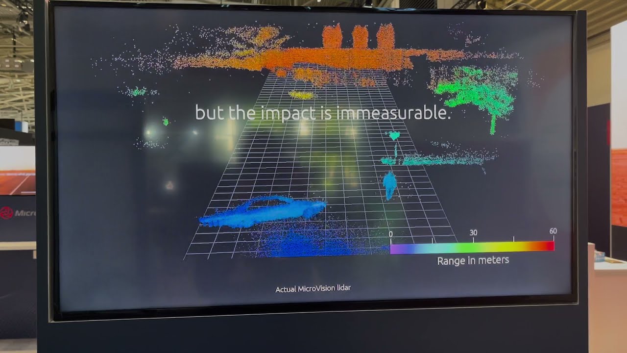 MicroVision 2021 IAA Mobility Conference Booth Lidar Video