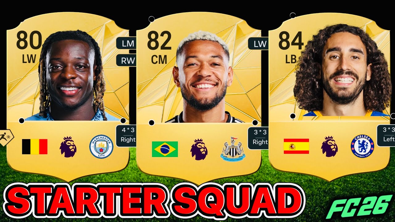 MY FC 26 PREMIER LEAGUE STARTER SQUAD!
