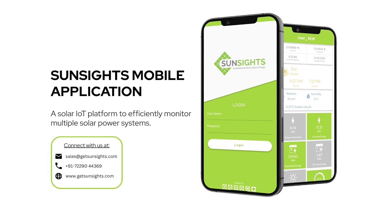 SunSights Mobile Application for Solar Rooftop Monitoring