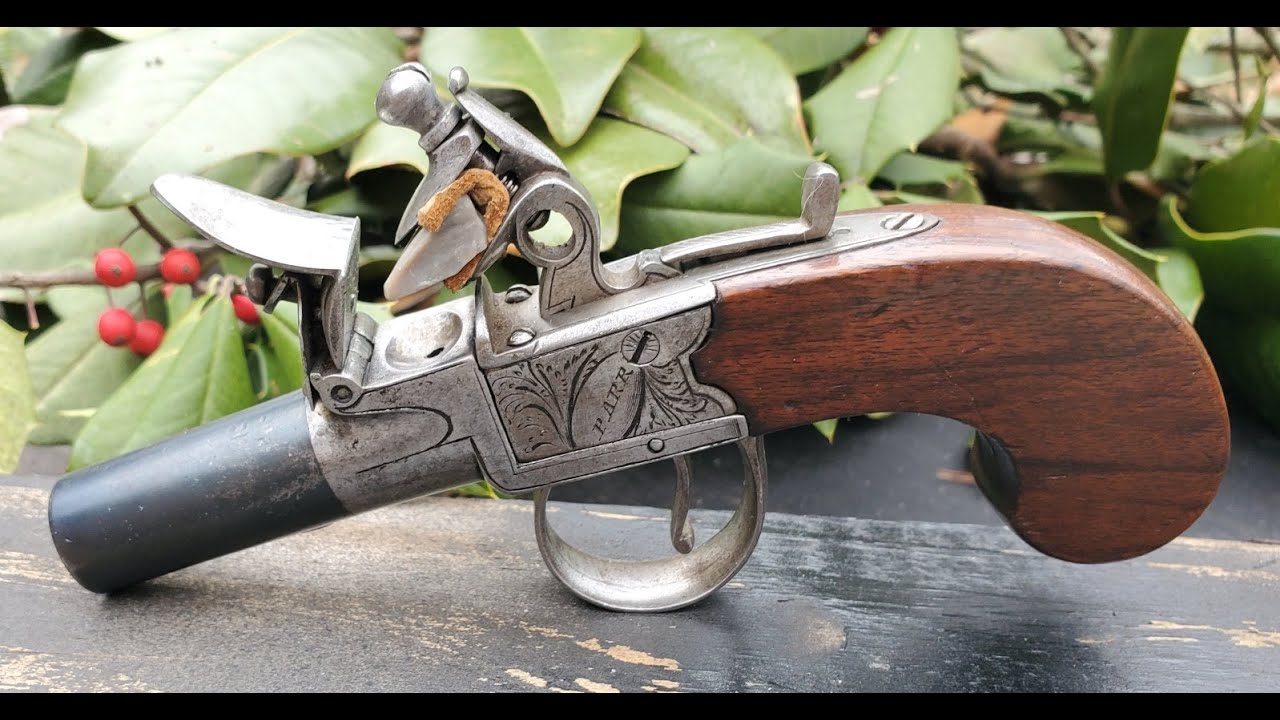 Shooting a 200+ year old Parr flintlock turn off pistol