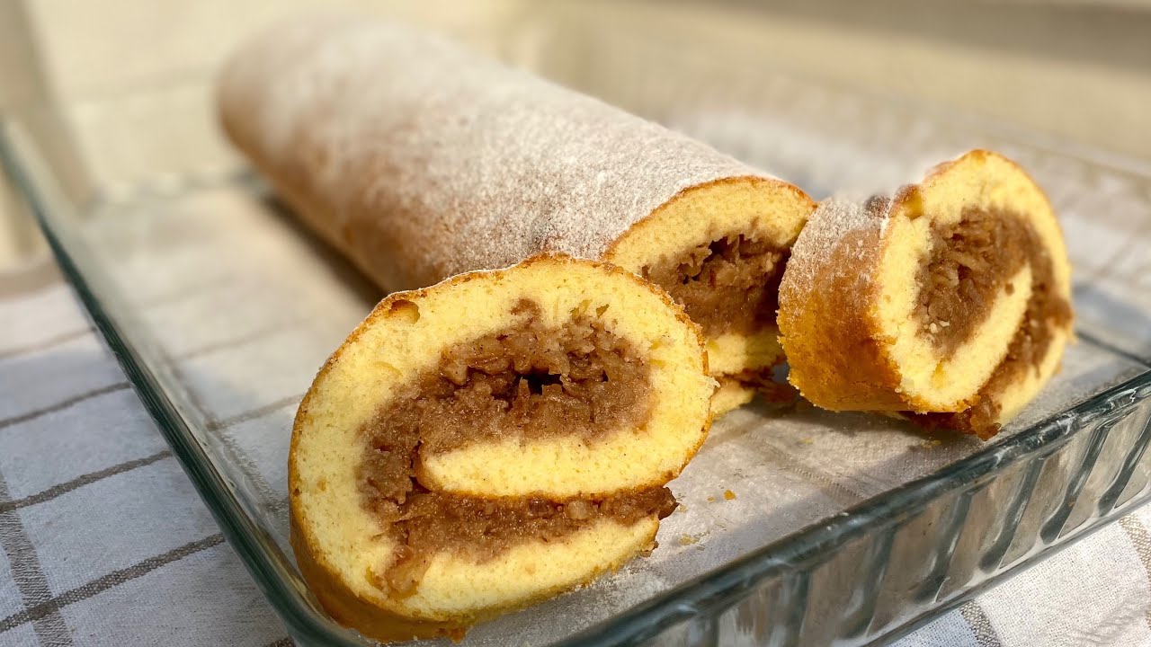 Efsane Kek🥳Elmalı Rulo Kek Tarifi😻Kolay Kek Tarifleri | İkramlık Tarifler