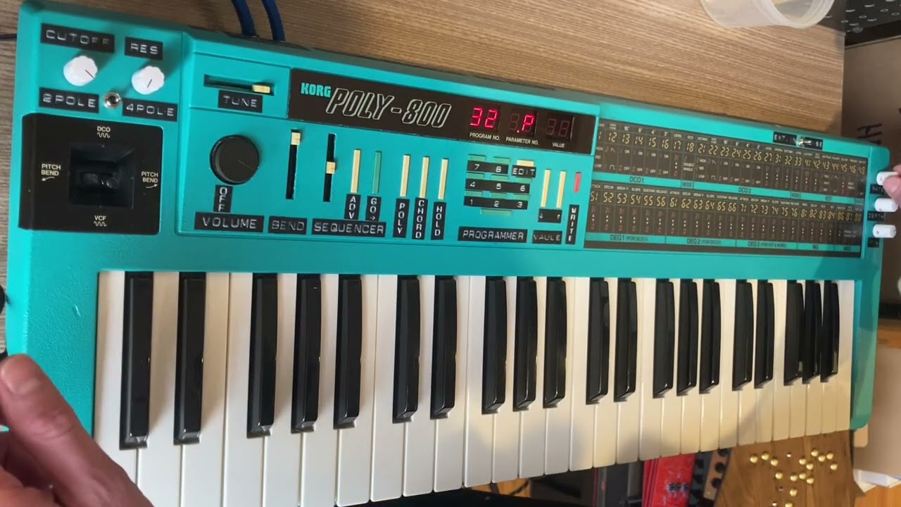 Korg Poly-800 Filter and Chorus Mods Demo
