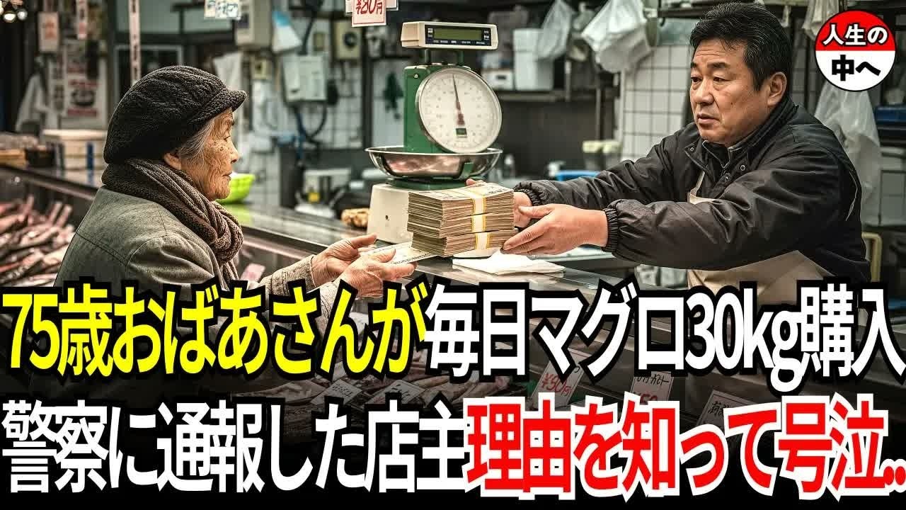 75歳のおばあさんが毎日マグロ30kgを買う…怪しいと警察に通報した寿司屋店主が号泣した衝撃の理由