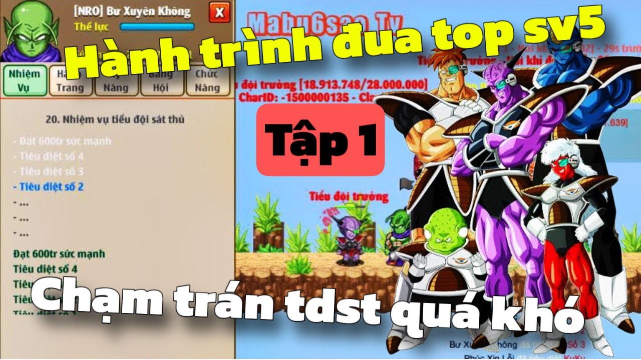 Hồi Sinh Ngọc Rồng - Hành Trình Đua Top Sức Mạnh Ở Sever Mới...Kẹt Luôn Nhiệm Vụ TDST !!!