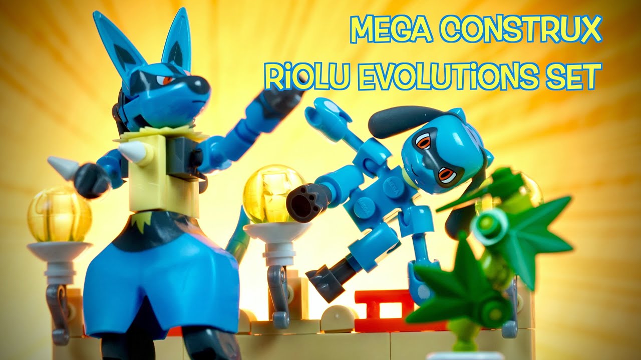 Распаковка набора Mega Construx Riolu Evolutions