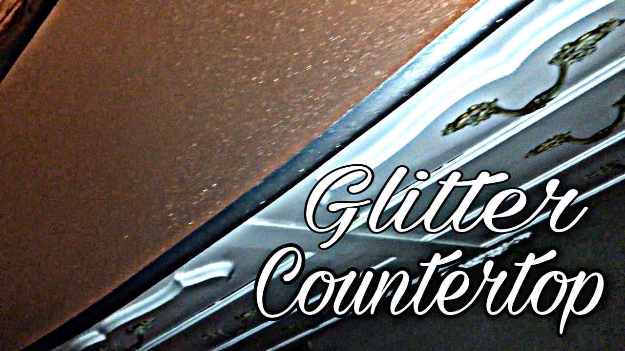 RUSTOLEUM GLITTER DRESSER COUNTERTOP!!!