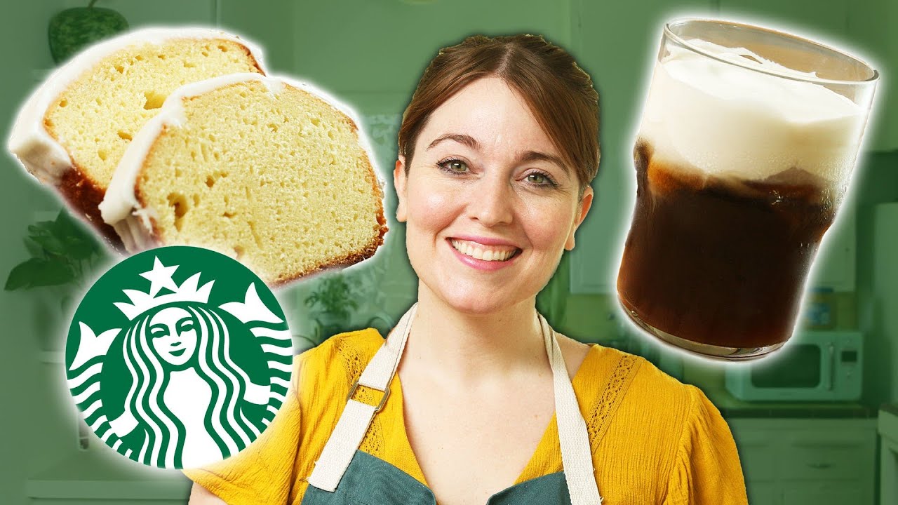 I Recreated My Starbucks Order: Salted Cream Cold Foam Cold Brew And Lemon Loaf • Tasty