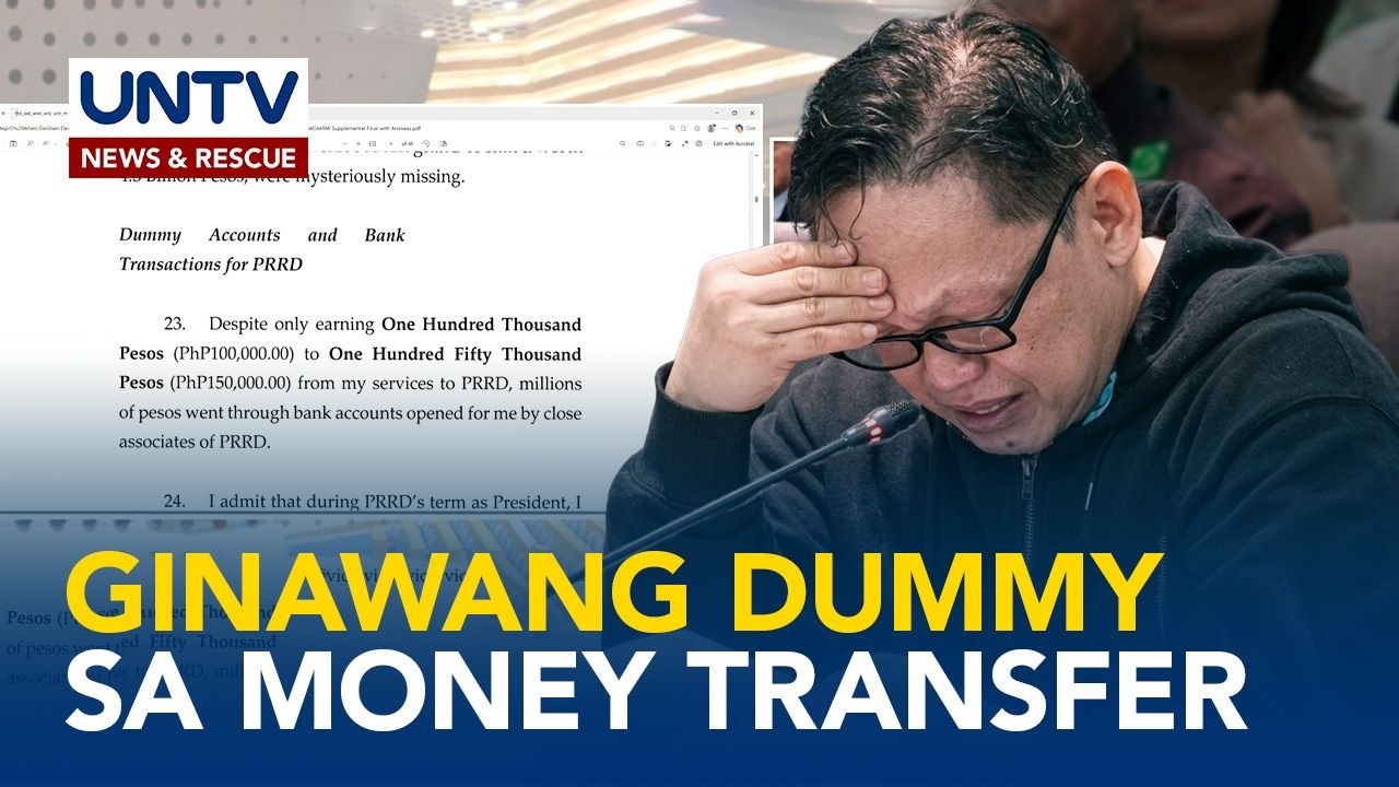 Ramil Madriaga, nagsilbing &ldquo;dummy&rdquo; umano sa malalaking money transfers noong termino ni FPRRD
