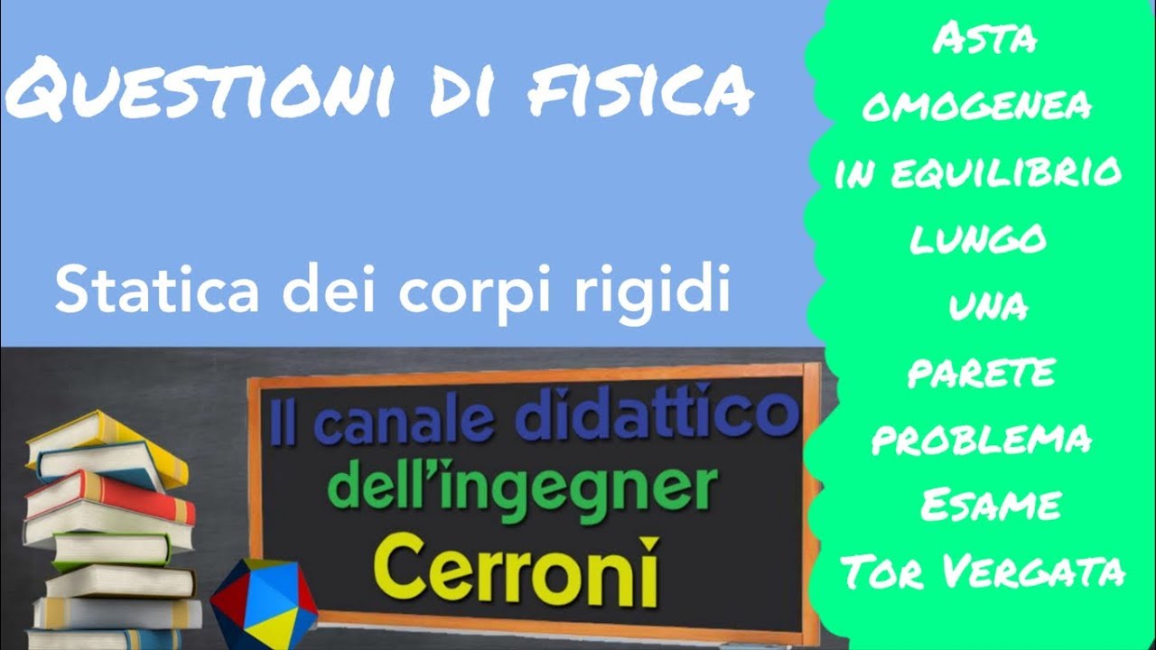 Asta in equilibrio lungo una parete problema ( 78 )