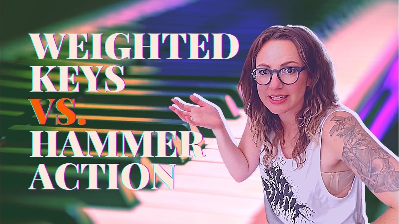 What's the difference between 'weighted keys'  and 'graded hammer action'?