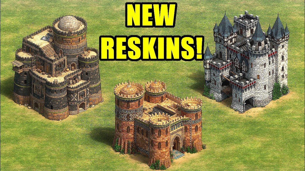 Lots of New RESKINS (castles, building etc) in this mod (by Juggernaut8704)! -Aoe2