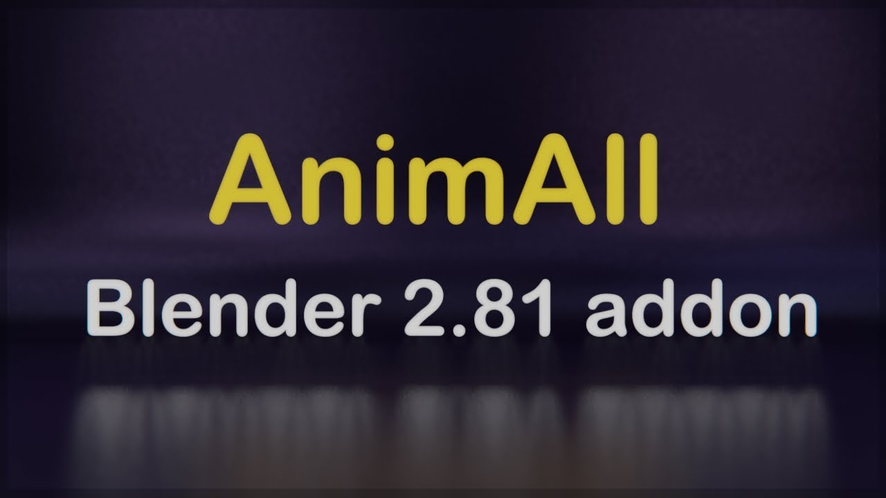 Animall Addon - Blender 2.81