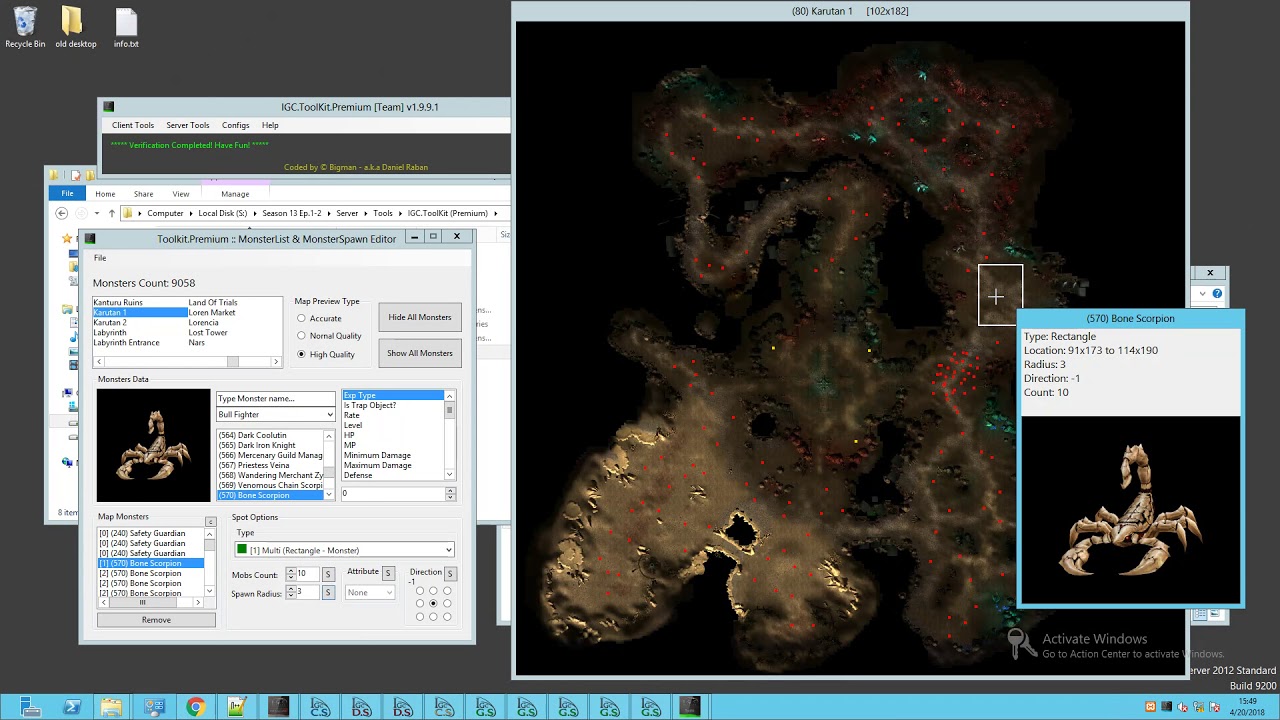 Toolkit.Premium v1.9.9.0 [MonsterSpawn Editor Overview]