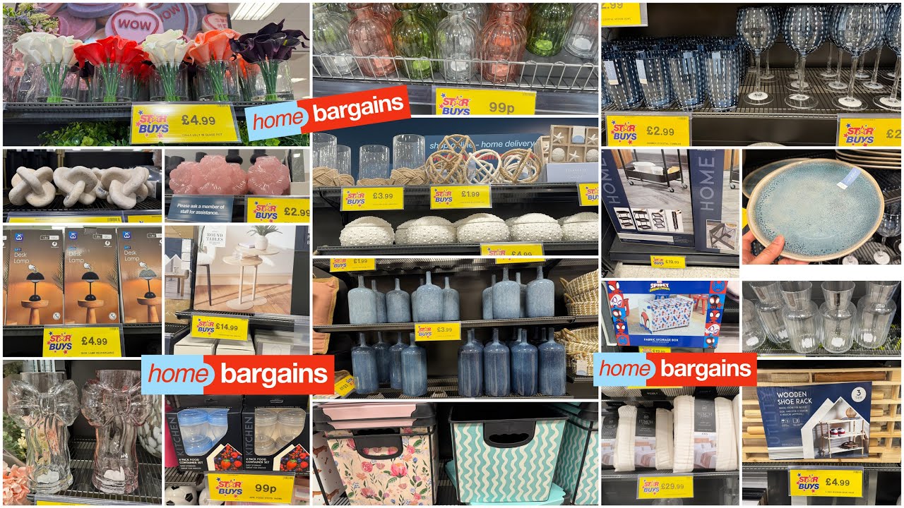 &diams;️HOME BARGAINS🔹STAR BUYS🔹HOME DECOR,  KITCHEN ITEMS, STORAGE ITEMS , PLANTS, VASES😍APRIL 2026&diams;️