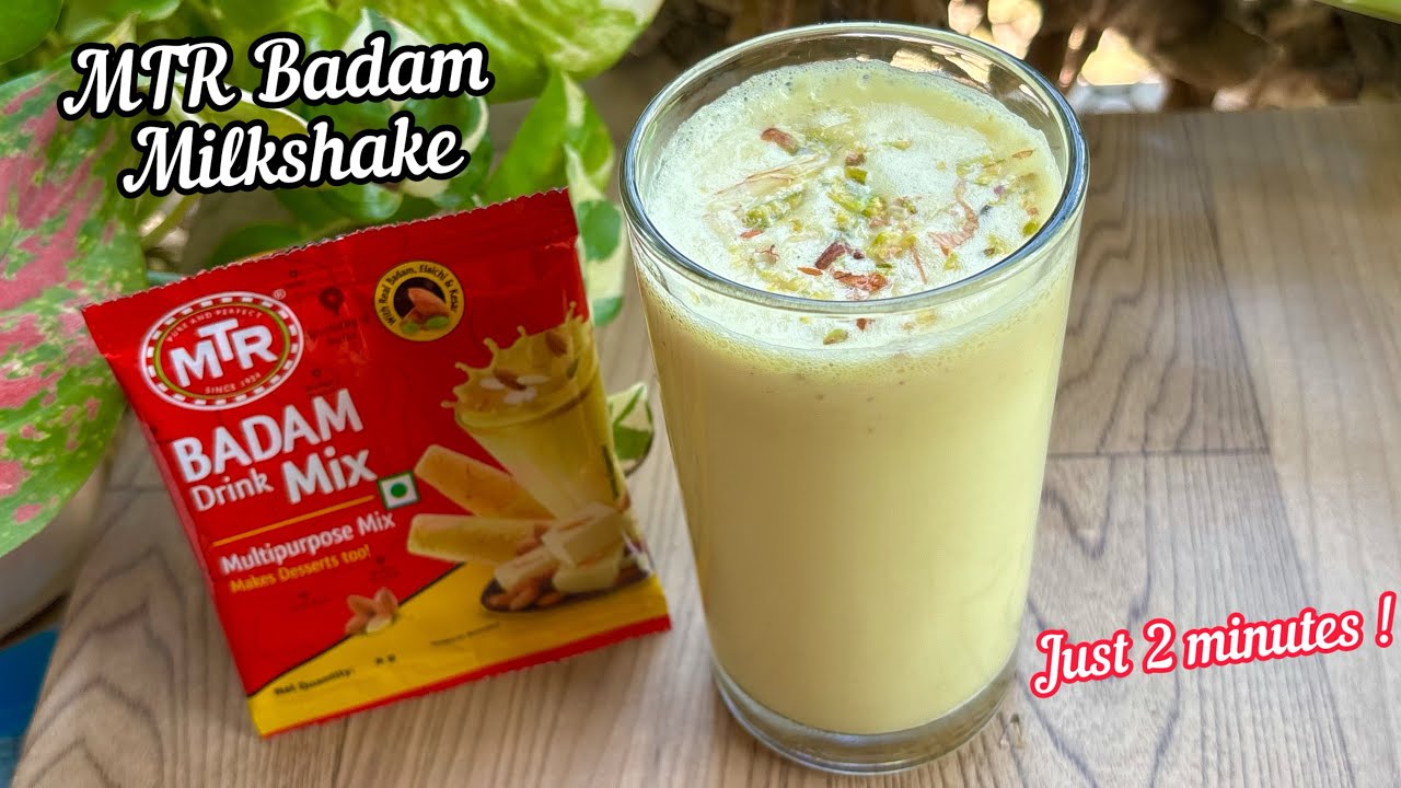 MTR Badam Drink Mix Recipe | How to make Delicious Badam Shake with MTR Badam Mix | MTR Badam Milk