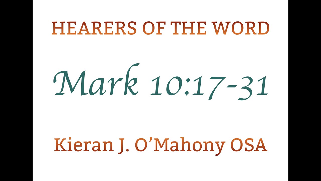 Mark 10:17-31 Possessions, wealth and faith.