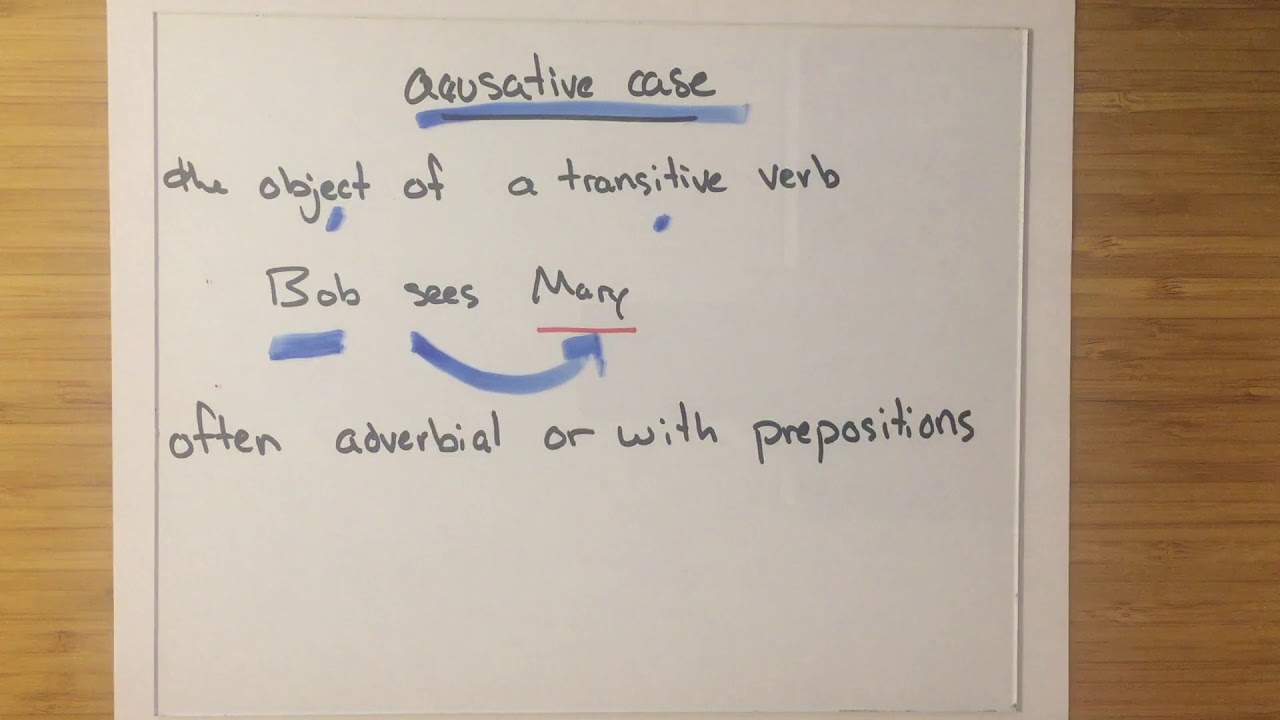 Topics - Linguistics: The Accusative Case