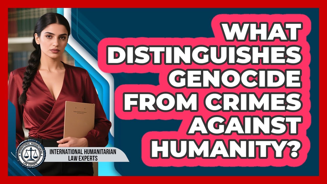 What Distinguishes Genocide From Crimes Against Humanity?