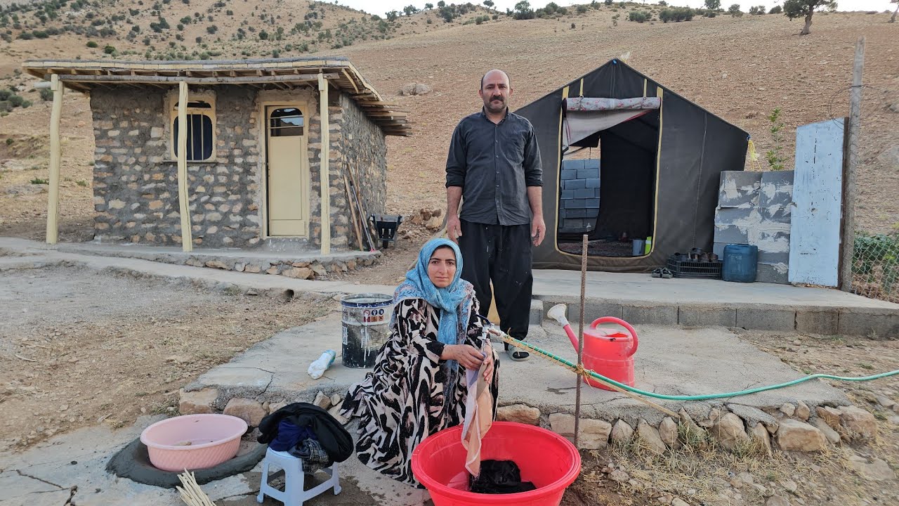 A water tap was built in front of the structure; will Ahmad and Farideh's hardships be reduced?